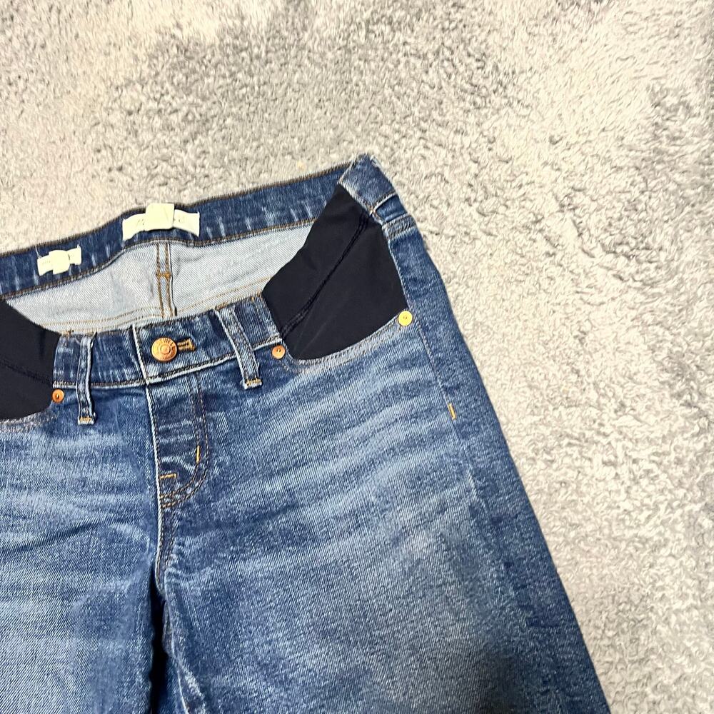 Madewell Women's Straight Leg Maternity Jeans - Blue - Picture 2 of 12